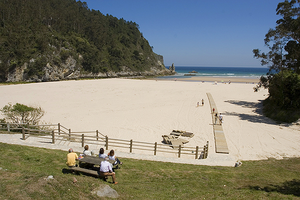 La Franca beach, Asturias